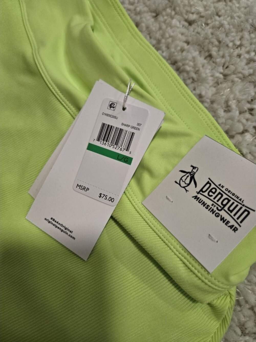 Tennis Skirt Golf Pickleball Penguin by Munsingwear Women's Green Skort Size L - Picture 4 of 7